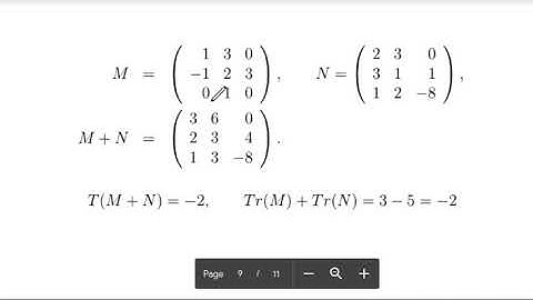 Traza de una matriz.