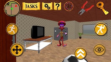 Neighbor Squid Secrets Sponge Escape of Bob 3D - Level 1 - Gameplay