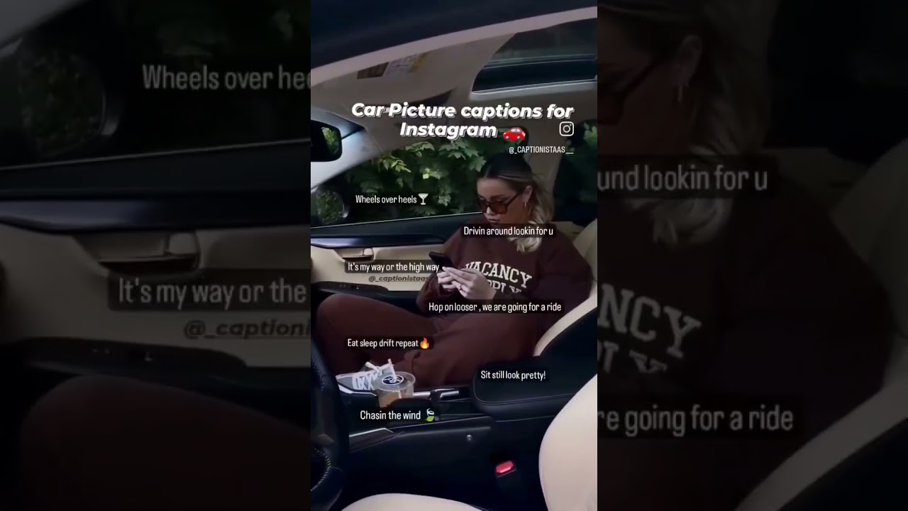 Car Picture Captions For Instagram ❤️