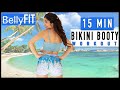 15 MIN BOOTY WORKOUT | No equipment | Belly dance Bikini workout 🍑