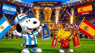 Snoopy's Argentina vs Spain World Cup 2026 Final 🏆⚽Cozy Jazz Ambience for Reading & Relaxation screenshot 3