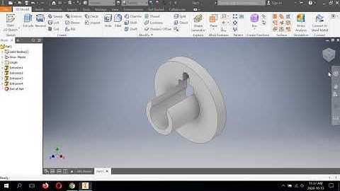 TDJ3M1 - How To Create The CENTERING BUSHING Using HOLE And CIRCULAR Pattern Features