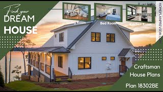 Enchanting Retreat: A Captivating Vacation Home with a 3-Sided Wraparound Porch - Plan 18302BE