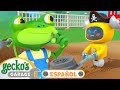 Los Mecánicos y las vías misteriosas | 🐸 Garaje de Gecko | Carros para niños | Vídeos educativos