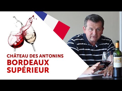 Červené Víno Bordeaux Supérieur Z Francouzského Vinařství Château Des Antonins 