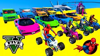 GTA V Mega Ramp Boats, Cars, Motorcycle With Trevor and Friends Epic Stunt Map Challenge screenshot 5
