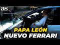 El Papa LEÓN prueba el NUEVO FERRARI ELÉCTRICO: el COCHE de la POLÉMICA