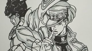 JoJo's Bizarre Adventure  Animador revela sketch de Jotaro Kujo