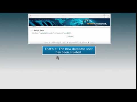 How to create a MySQL database user in cPanel