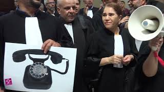 محامون يحتجون في البيضاء على مضامين تسجيل صوتي منسوب لقضاة