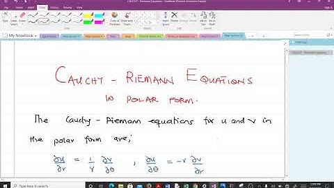 Cauchy-Riemann Equations in Polar Form and Examples