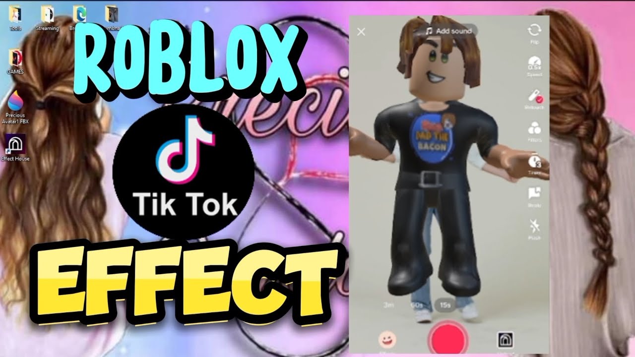 Make A Roblox Tiktok Effect Easy Full TUTORIAL Using Your Windows 