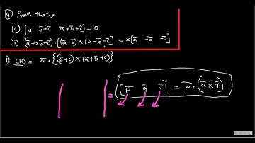 VECTORS Scalar Triple Product lecture number O2
