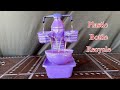 Recycle Plastic bottle waterfall fountain making easy DIY