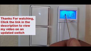 Automatic Timer Light Switch installation and programming DIY