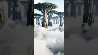 When trees grow extra large!! #creativebuild #transformation #unnatural #shortvideo