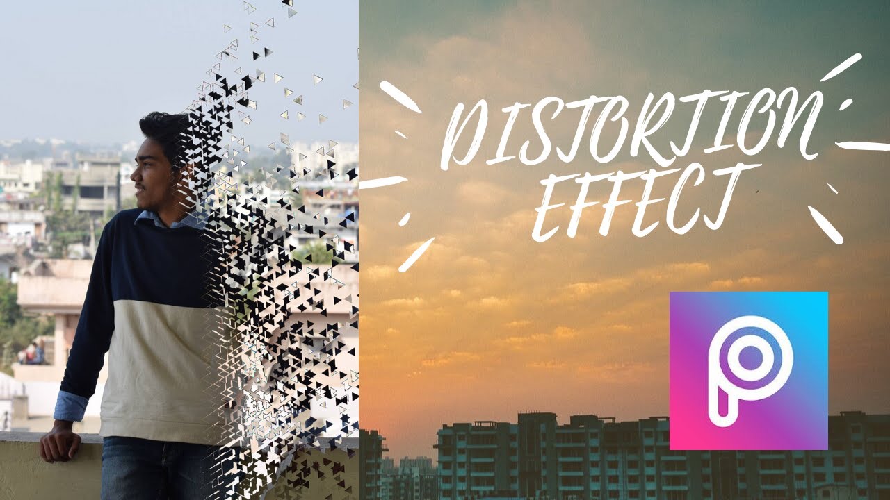 How to add "Distortion Effect" to your photo Picsart Tutorial YouTube