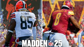 Browns vs Commanders Week 5 | Madden 25 | Full Game Simulation
