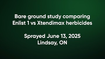 Enlist 1 vs. XtendiMax bare ground study