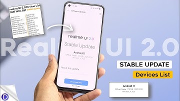 Realme UI 2.0 Stable Updates | Devices List | realme Android 11 Stable Updates | Hidden Features ⚡⚡