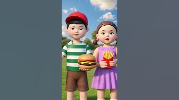 Squid Game’s Dolls Feast Burger vs Fries! 🍟🍔 Young hee & Cheol su’s Fast Food Frenzy! #ai #squidgame