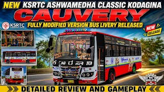 😍🎉NEW ASHWAMEDHA CLASSIC KODAGINA CAUVERY FULLY MODIFIED VERSION BUS LIVERY FOR BUSSIN RELEASED 😍🎉