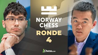 Alireza Firouzja contre le champion du monde Ding Liren au Norway Chess 2024 - Ronde 4