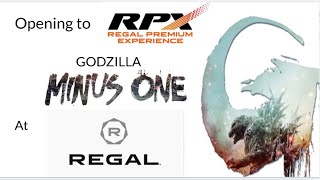 Opening to Godzilla Minus One (2023) at Regal RPX Cinema