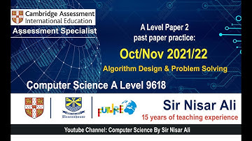 Past Paper CS 9618 Paper 2 (Part1) : Important tips to solve paper