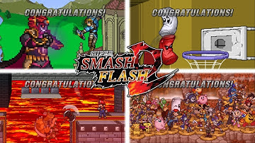 SSF2 Beta 1.3.1 | All Congratulations Screen on Characters | All Star