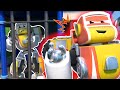 Super ROBOT is stuck in jail! Who is going to catch the EVIL VILLAIN? | Robot & Police Car Transform