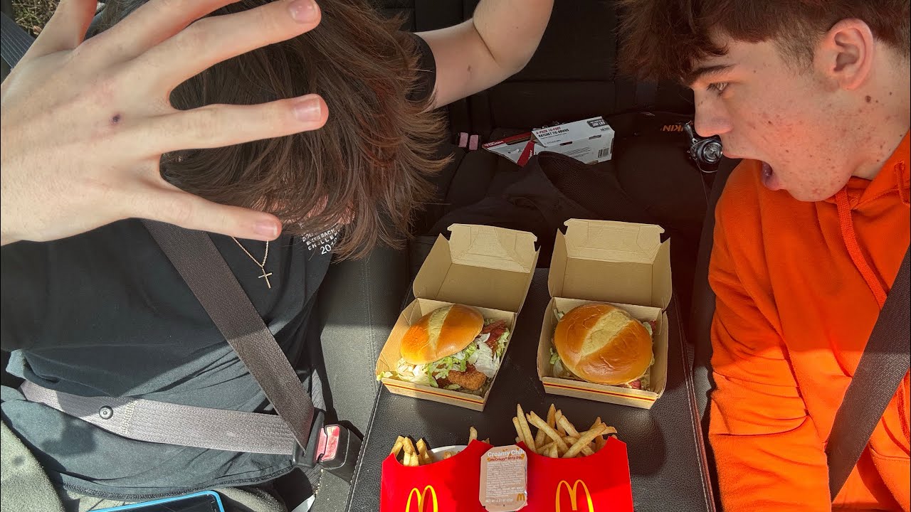 Trying McDonald’s hot honey chicken sandwich 