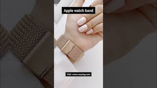 V-Shaped Buckle Straight Steel Watch Band For Apple Watch Ultra 49mm &amp; Watch Ultra 2 #cozytag