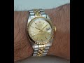 1965 Rolex Datejust 18k/Steel men&#39;s vintage watch.  Model reference 1601