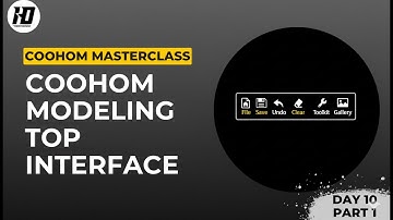 Coohom Interior Design Masterclass Basic Level | Coohom Modeling Top Interface Day 10 part 1