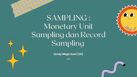 Tutorial Sampling pada ACL