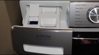 Maytag washer detergent tray full of water or clogged Fix screenshot 3