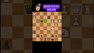 BLACK TO PLAY AND WIN😨 #shorts #viralshorts #chessshorts #chesspuzzle