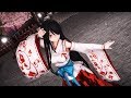 【MMD】 極楽浄土 巫女服狂三(Gokuraku Jodo Witch suit kurumi)