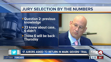 Day 2 of jury selection in the Sievers murder trial set to start Wednesday
