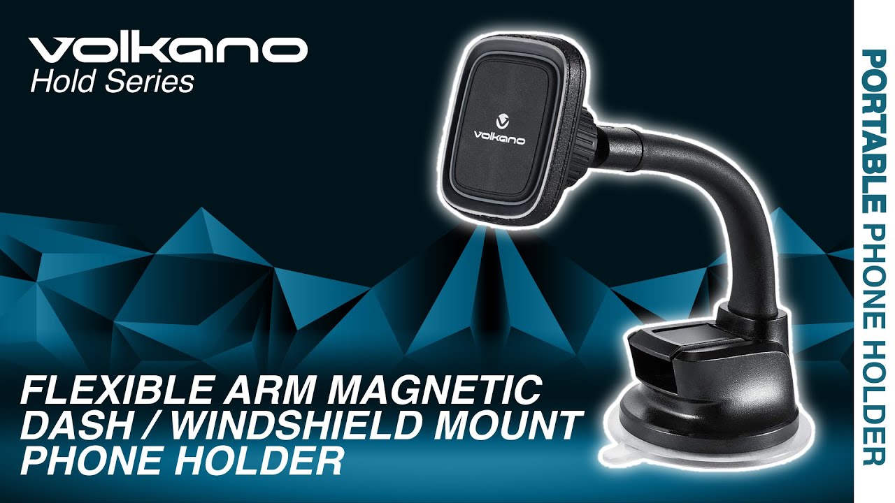 Flexible Arm Magnetic Dash / Windshield Mount Phone Holder, Hold Series