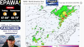 Tuesday April 30th, 2024 video forecast