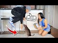 MOUSE PRANK ON HUSBAND *HE FREAKS OUT*