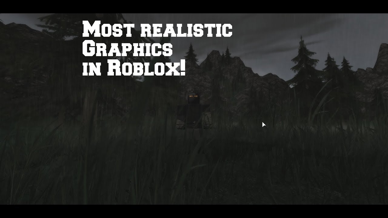 Realistic Graphics In Roblox Dark Rainy Forest Showcase Youtube