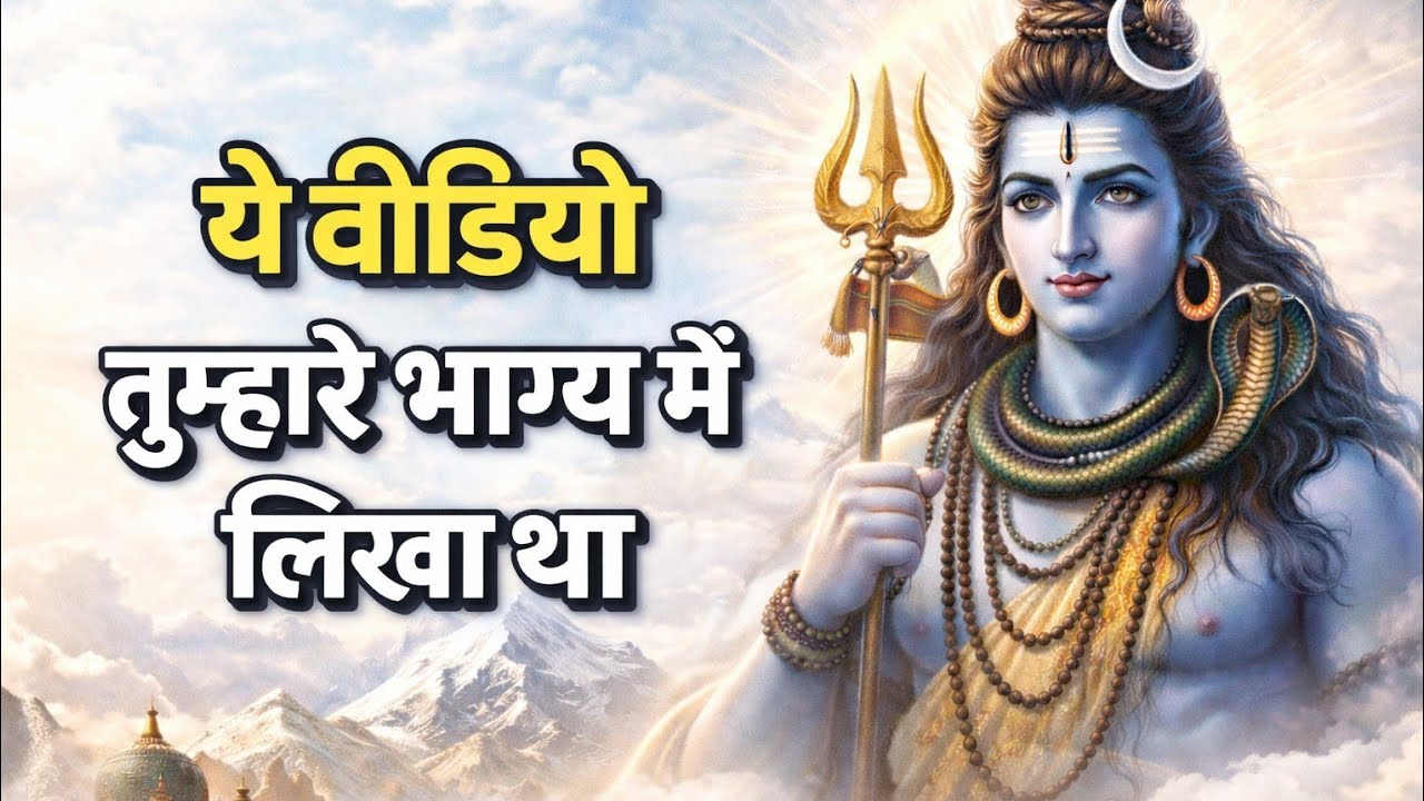ये वीडियो देखना तुम्हारे भाग्य में लिखा था – अब महादेव स्वयं बुला रहे हैं | Shiv Sandesh Today