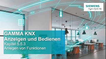 5.5.3 Siemens GAMMA KNX IP Control Center V4 Smart Visu-Editor: Funktionen anlegen