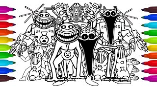POPPY PLAYTIME COLORING 🎨 | Draw &amp; Color Armored Boss Monsters | Satisfying Art#a1043