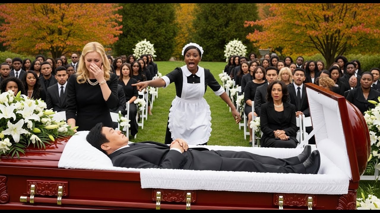 At the Korean Mafia King's Funeral, His Wife Panicked When the Black Maid Said: stop the Funeral..