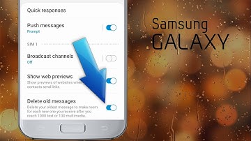 Enable Auto Delete Old Messages in Samsung