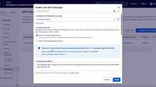 Create a New Twilio A2P Campaign With Embedded Links